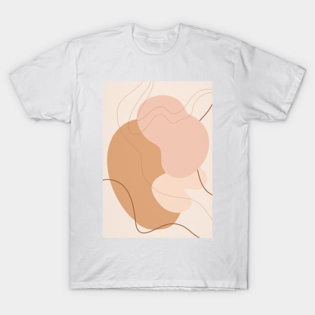 Mid Century Modern, Abstract Shapes T-Shirt by gusstvaraonica